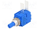 Potentiometer: shaft; single turn; 10kΩ; ±20%; 500mW; logarithmic