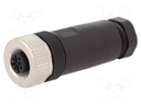 Plug; M12; PIN: 5; female; A code-DeviceNet / CANopen; for cable