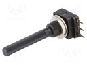Potentiometer: shaft; single turn; 1kΩ; 200mW; THT; 6mm; plastic