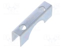 Mounting coupler; steel; zinc; Application: u-bolt