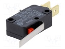 Microswitch SNAP ACTION; with lever; SPDT; 16A/250VAC; ON-(ON)