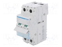 Switch-disconnector; Poles: 2; DIN; 125A; 400VAC; SBN; IP20; 1÷16mm2