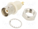 Socket; BNC; female; straight; 50Ω; soldering; nylon; gold-plated