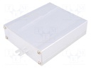 Enclosure: multipurpose; X: 104mm; Y: 120mm; Z: 33mm; aluminium
