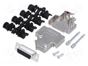 D-Sub; PIN: 15; plug; female; stamped and formed contacts