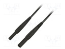 Test lead; 19A; banana socket 4mm,banana plug 4mm; insulated