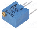 Potentiometer: mounting; multiturn; 500Ω; 250mW; ±10%; linear