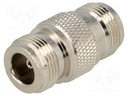 Coupler; N socket,both sides; straight