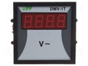 Voltmeter; digital,mounting; 12÷600V; Meas.accur: ±1%; on panel