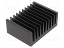 Heatsink: extruded; grilled; black; L: 75mm; W: 100mm; H: 40mm