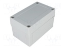 Enclosure: multipurpose; X: 80mm; Y: 130mm; Z: 75mm; MNX; grey; IK08
