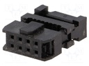 Plug; IDC; female; PIN: 8; IDC; for ribbon cable; 1.27mm; gold flash