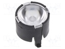 LED lens; round; Mat: PMMA plexiglass; transparent; 17÷34°; Ø: 10mm