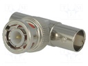 T adapter; BNC male,BNC female x2; T; 50Ω