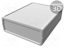 Enclosure: multipurpose; 1593; X: 77mm; Y: 95mm; Z: 30mm; ABS; grey
