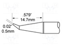 Tip; bent conical; 0.5mm; 366°C; for soldering station