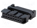 Plug; IDC; female; PIN: 16; IDC; for ribbon cable; 1.27mm