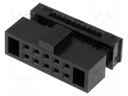 Plug; IDC; female; PIN: 10; IDC; for ribbon cable; 0.635mm