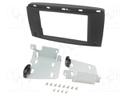 Radio mounting frame; Mercedes; 2 DIN; black