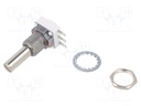 Potentiometer: shaft; single turn; 100kΩ; 1W; ±10%; 6mm; linear