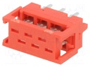 Adapter; Micro-MaTch; PIN: 6; IDC,THT; on PCBs,for ribbon cable