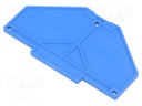 End piece; Application: PPV,PRV; ways: 4; blue; -25÷70°C; UL94V-0