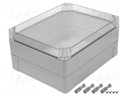 Enclosure: multipurpose; X: 270mm; Y: 340mm; Z: 165mm; INDUSTRIAL