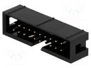 Socket; IDC; male; PIN: 20; straight; THT; gold-plated; 2.54mm