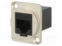 Coupler; FT; Cat: 6; Layout: 8p8c; RJ45 socket,both sides; 19x24mm