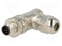 Plug; M12; PIN: 5; male; B code-Profibus; for cable; screw terminal