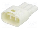Connector: wire-wire; 570,E-Seal; plug; male; PIN: 3; IP67; white