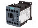 Contactor: 3-pole; NO x3; Auxiliary contacts: NO; 24VDC; 12A; 3RT20