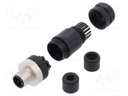 Plug; M12; PIN: 4; male; A code-DeviceNet / CANopen; for cable