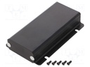 Enclosure: with panel; with fixing lugs; 1455F; X: 54mm; Y: 120mm