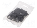 Cap for LED profiles; black; ABS; with the inscription TOPMET
