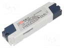 Power supply: switched-mode; LED; 12.6W; 7÷12VDC; 1050mA; IP30