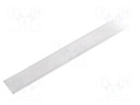 Cover for LED profiles; transparent; 2m; V: C; push-in