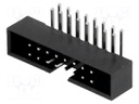 Socket; IDC; male; PIN: 16; angled 90°; THT; gold flash; 2mm