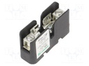 Fuse holder; cylindrical fuses; DIN; 60A; 300V; Poles: 1; black