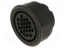 Connector: circular; female; UIC558; PIN: 22; for cable; crimped