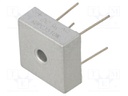 Bridge rectifier: single-phase; Urmax: 1kV; If: 35A; Ifsm: 400A