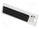 D-Sub; PIN: 50; plug; female; stamped and formed contacts