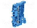 Splice terminal: rail; Application: 2002; 0.25÷4mm2; ways: 1; blue