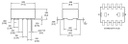 Relay: electromagnetic; DPDT; Ucoil: 12VDC; 0.5A/125VAC; 1A/30VDC