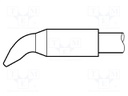 Tip; bent chisel; 2.2x1mm; longlife