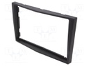 Radio mounting frame; Opel; 2 DIN; black