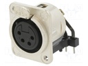 CHASS. CON. FEMALE 4POLE H W/M3