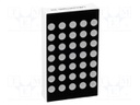 Display: LED; matrix; 5x7; green; 6.5mcd; cathode; 39.1x22.8mm