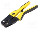 Tool: for crimping colaxial/RF connectors; RG58,RG59,RG62