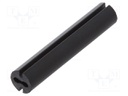 Spacer sleeve; LED; Øout: 4.8mm; ØLED: 3mm; L: 25mm; black; UL94V-0
